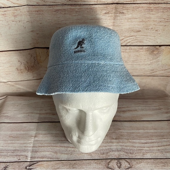 Kangol Accessories Kangol Terry Cloth Light Blue Bermuda Bucket Hat